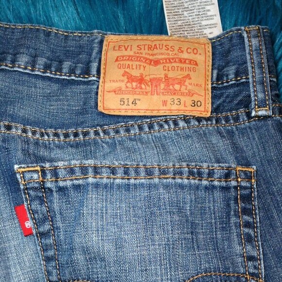 VINTAGE Levis 33x30 2012 514's, Distressed, Trending, Stylish, Dudecore, Classic - Picture 5 of 8